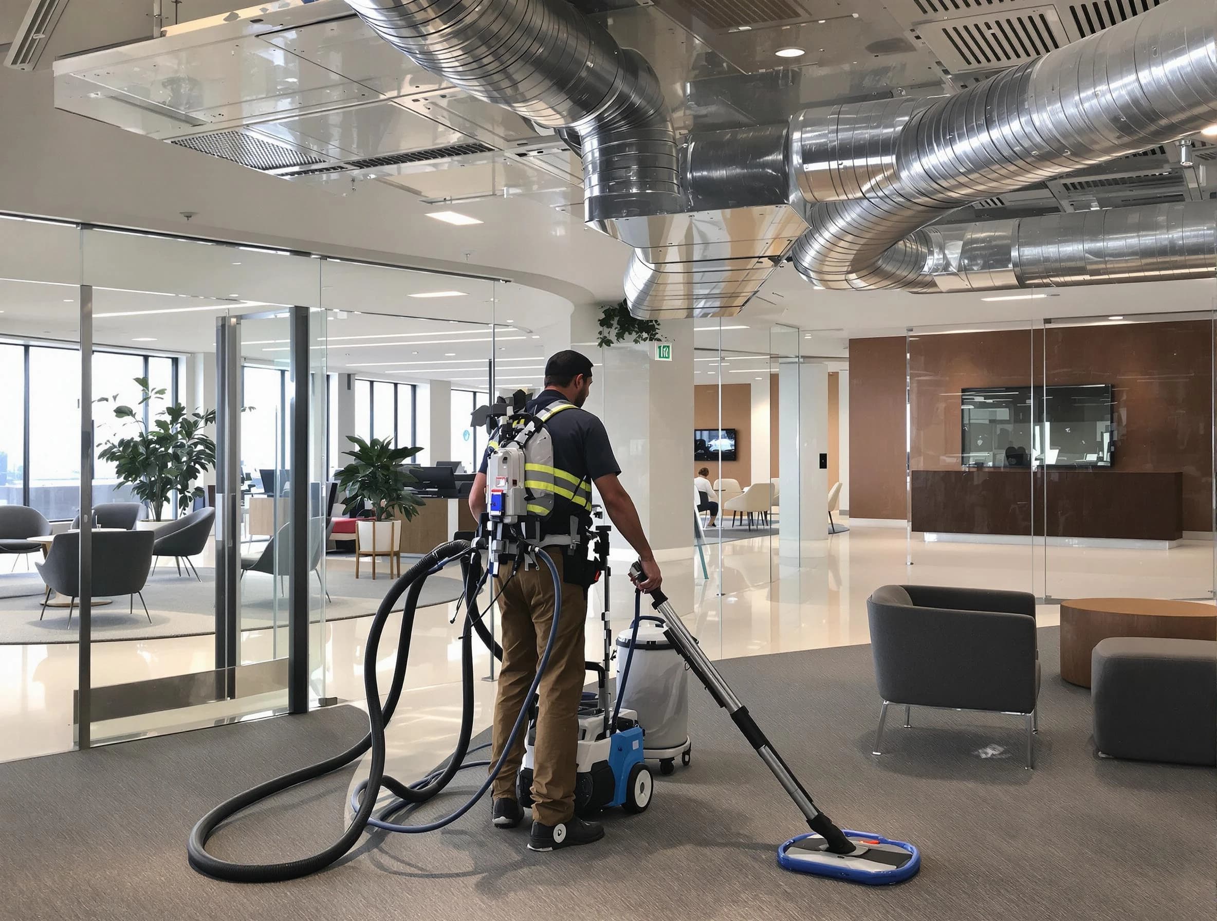 Commercial duct cleaning service by White Oak Air Duct Cleaning in White Oak