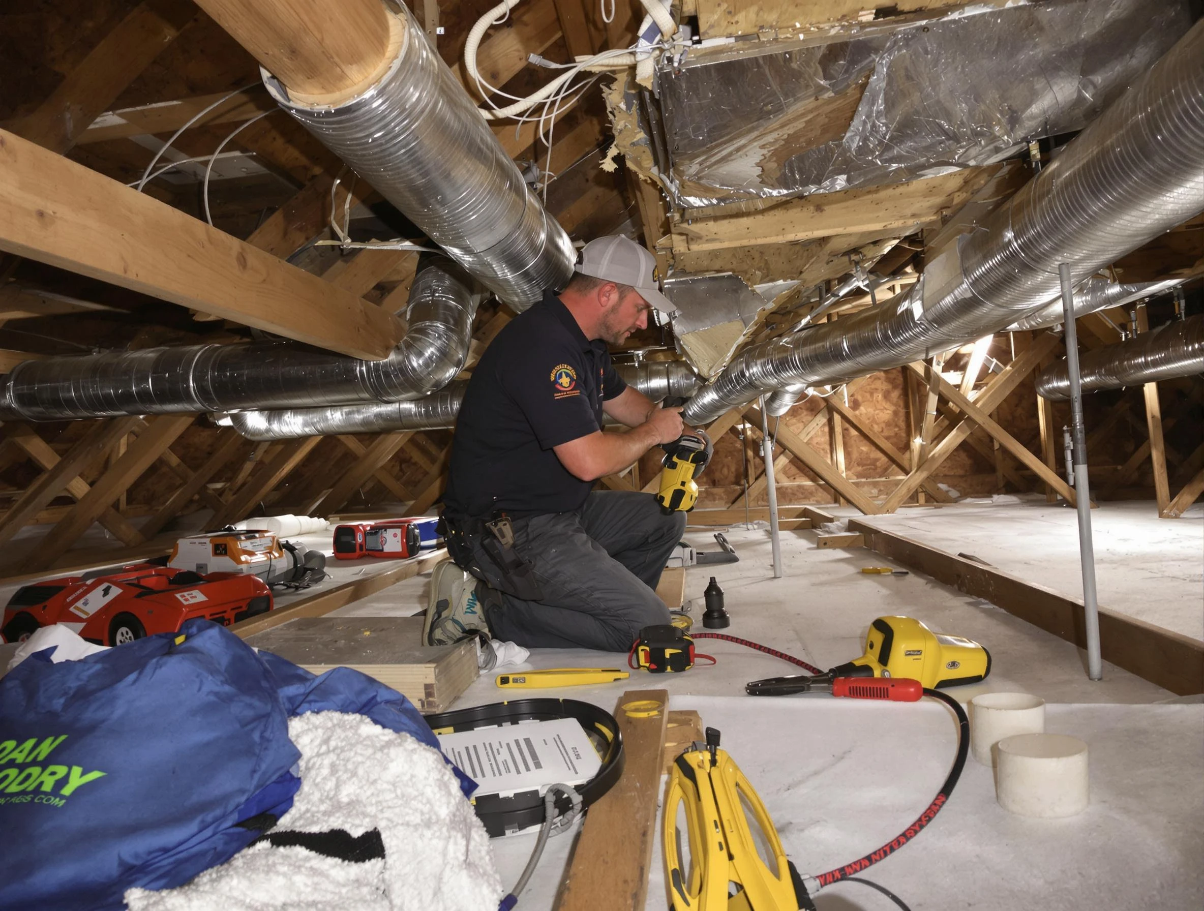 Professional air duct repair by White Oak Air Duct Cleaning in White Oak