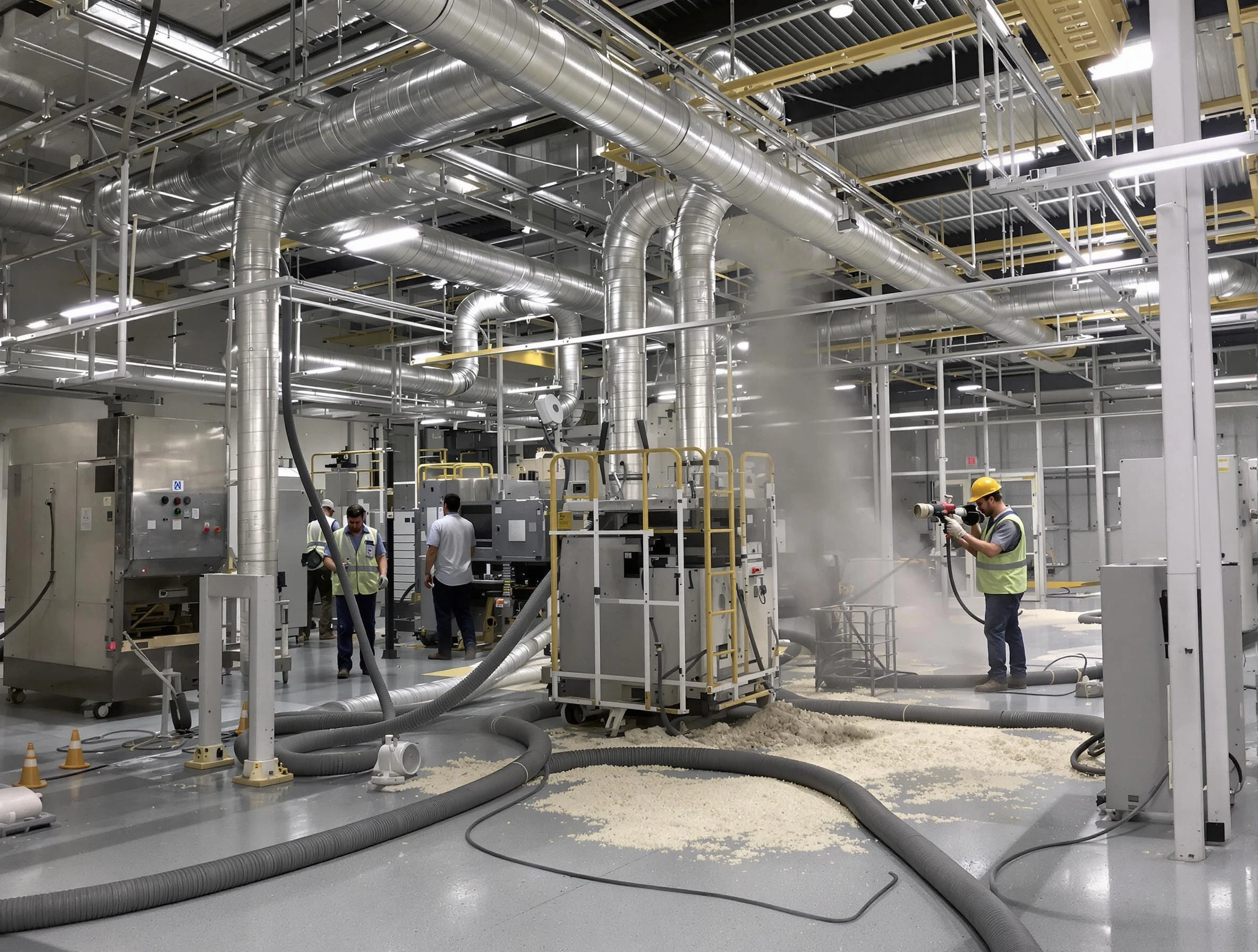 Heavy-duty industrial duct cleaning by White Oak Air Duct Cleaning in White Oak